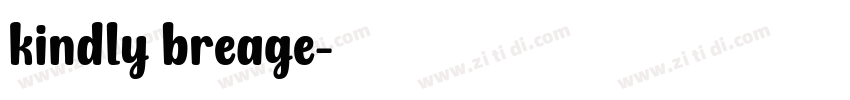 kindly breage字体转换